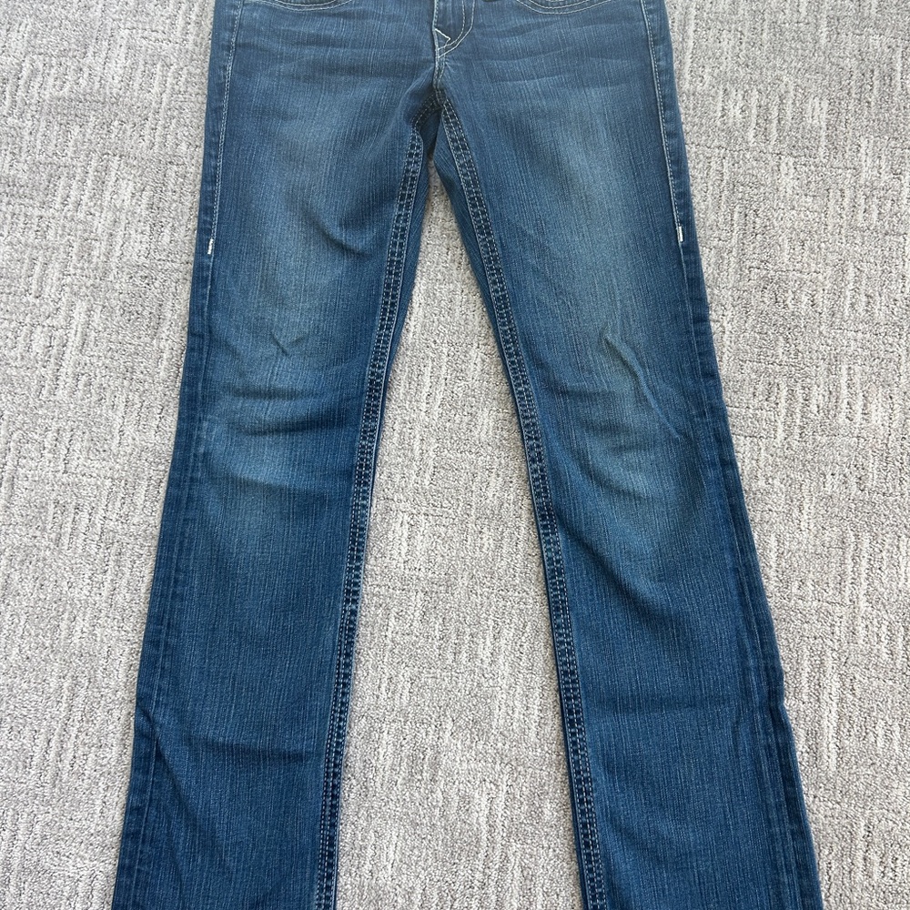 True Religion Blue Straight Leg Jeans